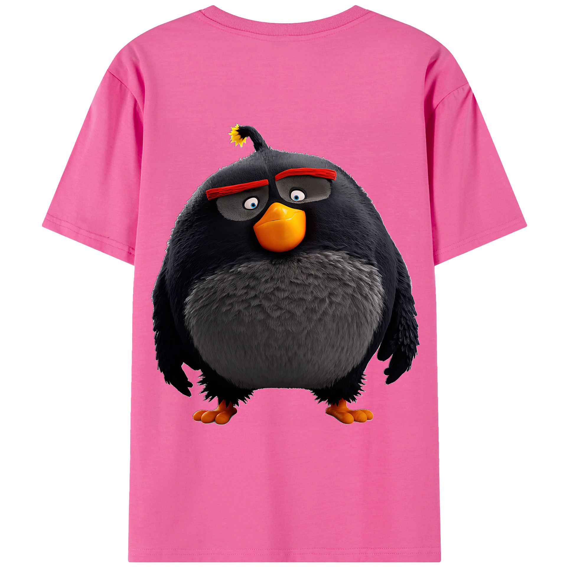 （画像用） Angry Birds アングリーバード レディース半袖Tシャツ(バックプリント)